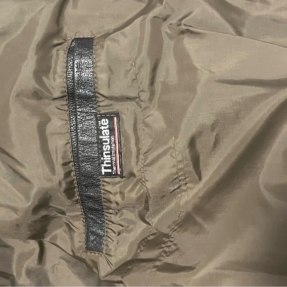 Vintage LL Bean men’s leathered bomber jacket A1 Military G2 flight Size 44 EUC - Picture 13 of 16